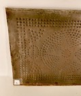 Vintage Antique Mid 1800 s Punched Metal Panel From Pie Safe Door A