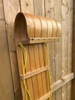 Vintage Wooden Snow Sled Toboggan 57  Long X 14  Wide Great Decoration