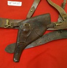 Sam Browne Belt  Ww 1 Double Sling And Rare Holster
