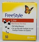 Abbott Freestyle Lite Diabetic Blood Glucose Test Strips 50 Count New 03 31 2027