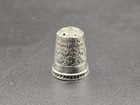 Antique Victorian Sterling Silver Thimble uk birmingham h w ld 1908