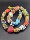 Vintage Venetian Style African Millefiori Trade Beads 18mm Is Beautiful String