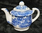 Vintage Blue Willow Porcelain Child Tea   Dish 21 Piece Set - Japan