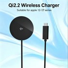 Magnetic Wireless Charging Pad 25w Qi2 2 Iphone Watch Airpods Smartphone Type-c