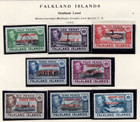 Falkland Islands 1918-1948 Mint Collection Of 60 Stamps  Light Hinge Mounted