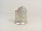 Vintage Ussr Aluminum Cup Holder Soviet Glass Coaster Rare Russian Teatime