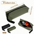 2 Pack Small Canvas Zipper Tool Pouch - Multi-purpose Storage Bag For Tools   Ac