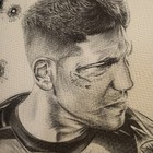 Leather Art Book  Jon Bernthal Punisher 3 10 Heroes Con Coa Scott Straka