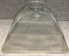 Vintage 11 1 4    Holophane Industrial Prismatic Pendant Lamp Light Shade Glass