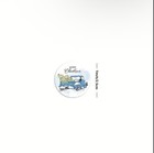 40 Pcs Round 1 Inch Blue Merry Christmas Stickers Small Business Envelope Seals