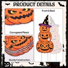 10 Pcs Halloween Yard Signs Pumpkin Waterproof Lawn   Garden Stake Party D  cor
