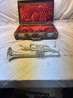 King Silver Tone Cornet W mtp Serial Number  248596