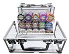 600pc 14g Clay Designer Poker Chip Set with Case