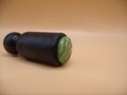Vintage Larger Glass   Wood Wavy Lines Design Sealing Wax Seal Stamp