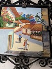 Dal-monte Handpainted Tile Made In Monterrey Mexico Wall Hanging Signed Set Of 3