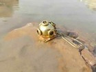 Lot Of 4 New Solid Brass Divers Helmet Keychain Nautical Maritime Diving Gifts