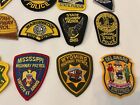 Police Collectors Patch Set 50 Pieces All Different State Patches  Hat Size New