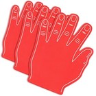  3 Pcs 16 Inches Giant Foam Hand High Five Foam Finger Cheerleading Foam Red
