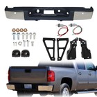 New Chrome Rear Bumper Fit For Chevy Silverado Gmc Sierra 1500 2007-2013 Truck