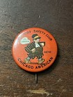 Fatso  Chicago American  Just Kids Safety Club  Pinback Button  1 25 In Dia  Red