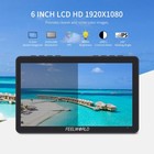 Video Camera Monitor 6 Inch Touch Screen Dslr Hdmi Field Monitor With F750 Ba   