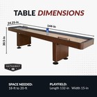 Hathaway Challenger Shuffleboard Table For Family Arcade Game Room - With Pol   