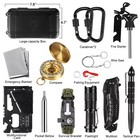 14 In 1 Outdoor Emergency Gear Survival Kit Camping Hiking Tactical Equipment