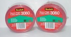 Lot Of 2 Rolls 3m Scotch 3060 Contractors Stucco Tape 1 88  X 60 Yd Red  Nisp