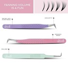Swote Volume Tweezers Set  Ergonomic Metal 90 Degree Volume Boot Angular Tip