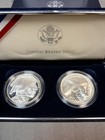 2001 American Buffalo Commemorative Silver Dollar 2-coin Set Ogp Coa U s  Mint