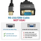 Usb C To Serial Adapter Ftdi Chipset 15 Ft Rs232 Male Db9 Pin Converter Cable