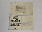 Inxs Promotional Postcards Need You Tonight Atlantic Records Kixy Fm Texas Promo