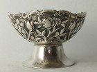 Rare Old Judaica Handmade Small Silver Bowl