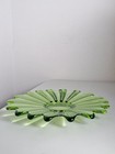 60 s Federal Glass Celestial Limelight Green 9  Glass Bowl Sculpture Centerpiece