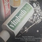 1981 Vitabath Print Ad Poster 21 x14  Spring Green Tangy Lemon Fresh Pink