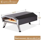 Outdoor Patio Portable Propane Gas Pizza Oven Stainless Steel Bbq Grill Cooker