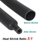 3 1 Heat Shrink Tubing Heavy Duty Polyolefin Marine Grade Sleeving Black Lot
