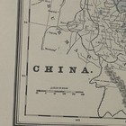 Large Antique 1893 Map Of China  Nippon  Corea 21   x14   