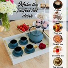 Large 11pc Japanese Tea Set  konjou Blue  Cast Iron Tea Pot 26oz With 4 Tea Cups