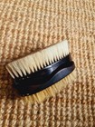 Antique Real Ebony Brush Set Gentleman s Dressing In Genuine Leather Case