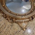 Vintage Large 14 X 21 Syroco Wall Convex Mirror Federal Eagle 4007 Gold