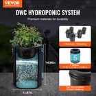 Vevor Rdwc Hydroponics System Recirculating Deep Water Culture 4 Buckets 5 Gal
