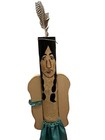 Cigar Store Native American Indian Hand Carved Wood Sculpture Rare 3 5 Ft