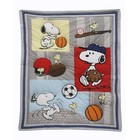 Bedtime Originals Snoopy Sports 3-piece Crib Bedding Set - Blue  Red  Gray