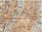 1914 Original Antique City Map Of Lyon   Rhone-alpes   France