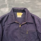 Vintage Skyline Whipcord Jacket Mens Large Blue 1950s Wool Boxy Usa