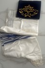 Tallit Talis Silver Thread Prayer Shawl  talis Bag Hebrew Judaica Judaism Israel