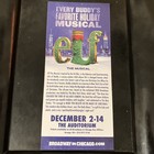 Elf The Broadway Musical Broadway In Chicago 2025 Advertising Flyer Why  Booo