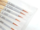 144pc Indeutsch 7551r-200 Extra Fine Artist Paint Brushes Nylon Point Detail Hr