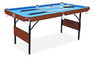 Rack Crux 55 In Folding Billiard pool Table Blue 3-in-1 Table Tennis Air Hockey